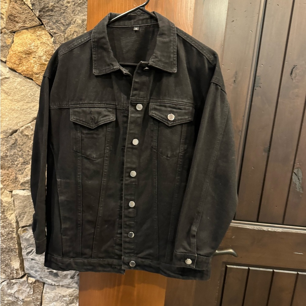 Womens Black Denim Jacket